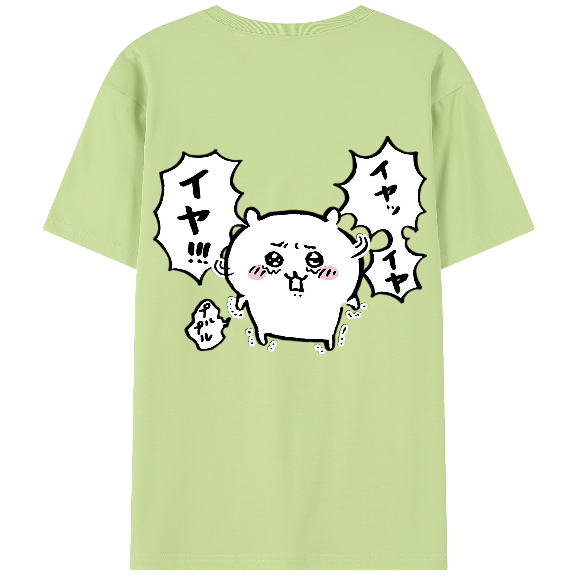 （画像用） ちいかわ ちいかわ Chii-kawa chiikawa 綿100％半袖Tシャツ（背面プリント）